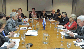 Autoridades de la JND con representantes de catorce Estados Miembros de la Unión Europea