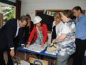 Recorrida por las escuelas Nº 44 y 55, en el marco evaluativo del avance de las obras