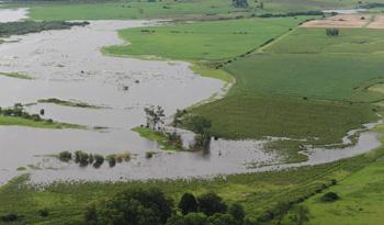 Creciente en río Uruguay