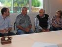 Ministros y Prosecretario de Presidencia, Juan Andrés Roballo, se reunieron en Dolores