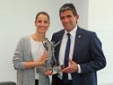 Raúl Sendic recibió a la recientemente premiada bailarina María Noel Riccetto