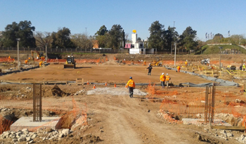 Predio donde se ubicará el estadio Antel Arena
