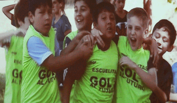 Niños de programa Gol al Futuro