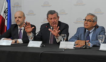 Antonio Carámbula, Rodolfo Nin Novoa y Enzo Benech