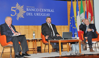 Enrique Iglesias, Mario Bergara y Ricardo Pascale