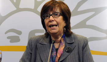 Ministra de Desarrollo Social, Marina Arismendi, en conferencia tras Consejo de Ministros