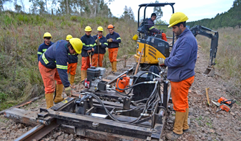 Rehabilitación de vías del tren