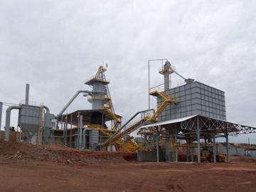 Planta de producción de cal en departmento de Treinta y Tres