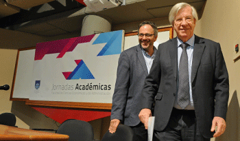 Ministro Danilo Astori y decano Rodrigo Arim en Jornadas Académicas de Economía Ministro Danilo Astori y decano Rodrigo Arim en Jornadas Académicas de Economía