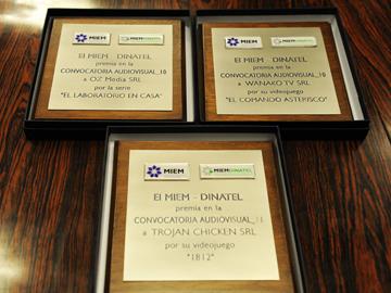 Plaquetas de premiación