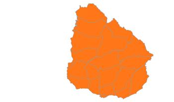 Advertencia meteorológica naranja para todo el territorio nacional desde las 00:00 del 16 de octubre