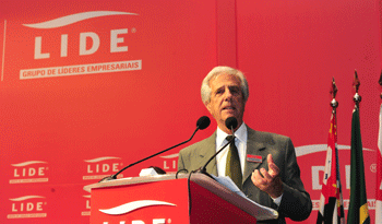 Presidente Tabaré Vázquez en actividad organizada por Líderes Empresariales Paulistas