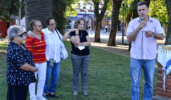 Homenaje en localidad de Santa Lucía, Canelones