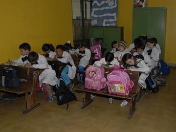 Niños en clase