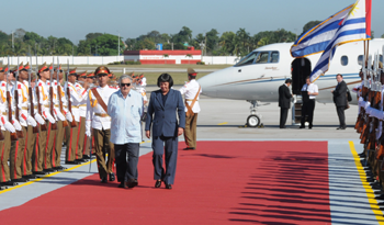 Presidente Mujica llegó a Cuba