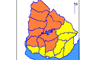 Mapa de zona comprendida en advertencia por ola de calor