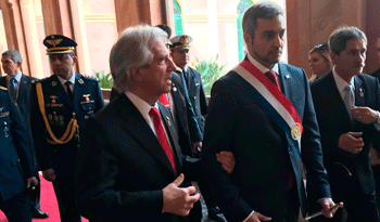 Tabaré Vázquez, en asunción de Abdo