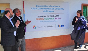 Marina Arismendi y Julio Bango inauguran primera casa comunitaria de cuidados en Flores