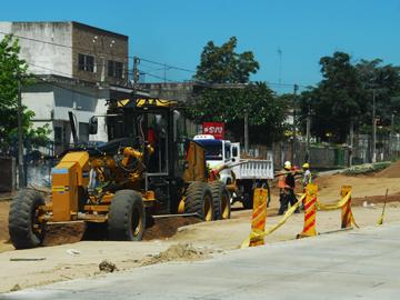 Obras de pavimentación de calles