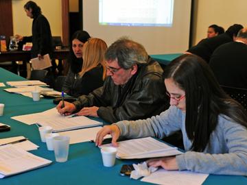 Taller de la Oficina de Planeamiento y Presupuesto con microempresarios y clientes