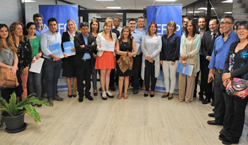 Participantes del curso de capacitación de Inefop