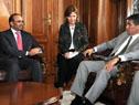 Vicepresidente Raúl Sendic, con representantes de la Cámara de Comercio e Industria de Dubái