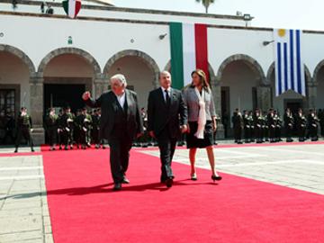 Presidentes Mujica y Calderón