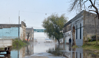 Zona inundada de Paysandú