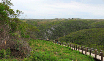 La Quebrada de los Cuervos, área protegida de Uruguay