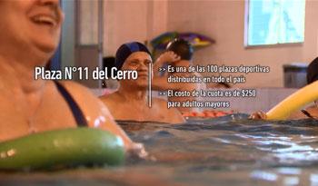 Imagen de la piscina en la plaza de deportes Nº 11