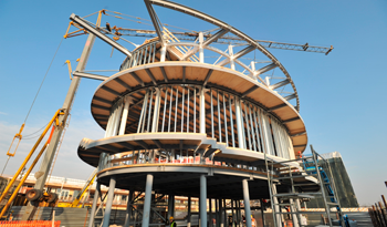 Pabellón de Uruguay en construcción para Expo Milán 2015 Pabellón de Uruguay en construcción para Expo Milán 2015