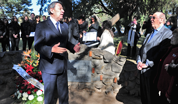 Ministro de Relaciones Exteriores, Nin Novoa, en homenaje a Raoul Gustav Wallenberg