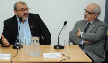 Subsecretario del MEC, Oscar Gómez y secretario de Cultura de Río Grande do Sul, Luis Assis