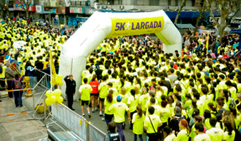 Prontos para comenzar la correcaminata 5 K