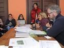 Eneida de León, junto al director nacional de Vivienda, Salvadors Schelotto, en audiencia