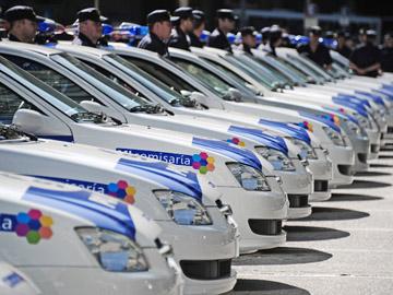 Patrulleros y policías