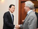 Vázquez recibió al vicepresidente del Banco Mundial y al vicecanciller de China