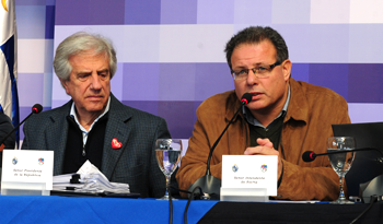 Intendente de Rocha, Anibal Pereira, en Consejo de Ministros de la Coronilla