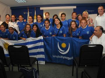 Grupo de fútbol femenino