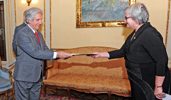 Presidente Vázquez recibió cartas credenciales