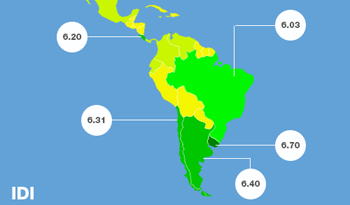 Uruguay ocupa el puesto 49° del ranking de Desarrollo de las Tecnologías de la Información y Comunicación (TIC) de la Unión Internacional de Telecomun