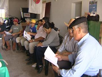 Reunión de socios de la cooperativa Saupa