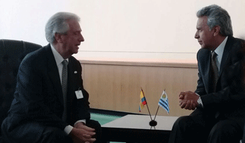 Presidentes Tabaré Vázquez y Lenín Moreno Presidentes Tabaré Vázquez y Lenín Moreno