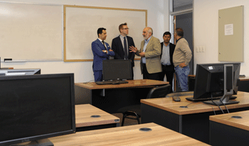 Wilson Netto y Eduardo Pereyra con docentes finlandeses