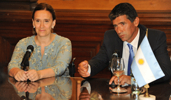 Vicepresidentes Raúl Sendic y Gabriela Michetti