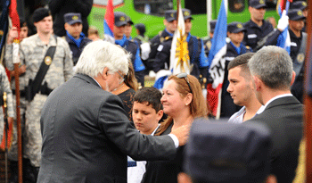 Ministro Eduardo Bonomi, en acto del Día del Policía Caído en Cumplimiento del Deber