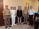 Presidente Vázquez recibió en audiencia a los jefes del Ejército, la Marina y la Fuerza Aérea