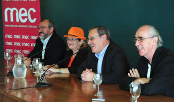 Autoridades en presentación del Museo de la Mujer