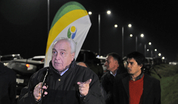 Ministro Víctor Rossi recorre obras