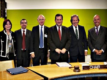 Canciller Almagro y delegación regional en sede de Naciones Unidas